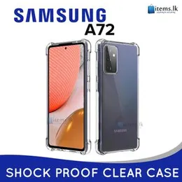 Luxury Shockproof Transparent ThickBallon Bumper Case For Samsung Galaxy A72 Crystal Transparent Premium Quality Shockproof Protective Phone Shell Sam