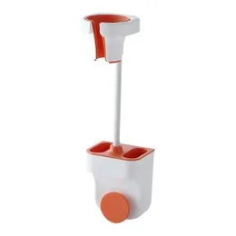 ZUMAHA Blow Dryer Holder, Hands Free Standing Hair Dryer Holder 360 Degree Rotation Bathroom Shelves Storage Rack Universal for Hairdryer Stand Wall M