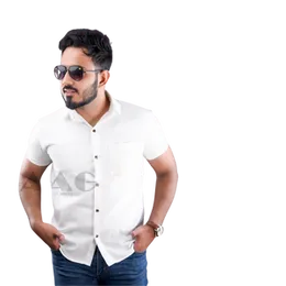 Premium Linen Short sleeve Shirt – White