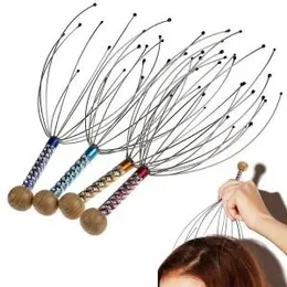 Head Massager Therapy Stainless Wire Hand Held Head Scalp Massager
