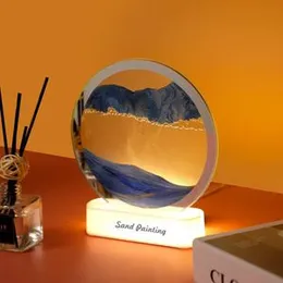 3D Quicksand Table LED Lamp