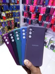 Samsung Hard Silicone Back cover case with Logo For Samsung A01/A01 CORE/ A2 CORE/ A03/ A03 S/ A03 CORE/ A04/ A04 E/ A05/ A05 S/ A7 2017/ A10/ A10 S/