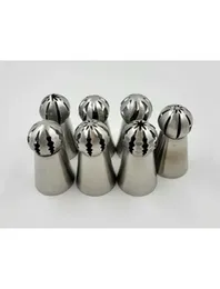 4Pcs Stainless Steel Russian Wedding Skirt Tulip Icing Piping Nozzle Cake Decor.