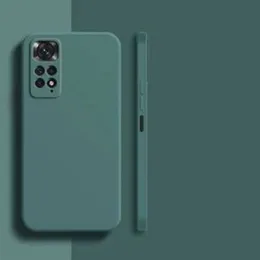 Redmi Note 11 pro soft matte liquid silicone Case Back Cover for Redmi Note 11 pro - Greenn