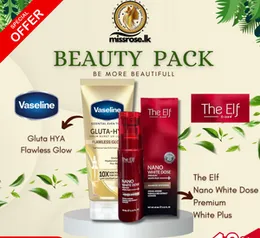 The Elf Nano White Dose – Premium White Plus + Vaseline® Gluta-Hya Serum Burst Lotion – Flawless Bright