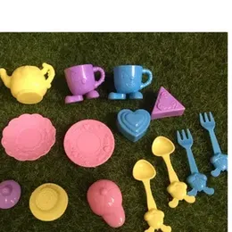 Coffee Set Toys Made of Plastic Pretend Kitchen Play Set for Kids 14 Pieces