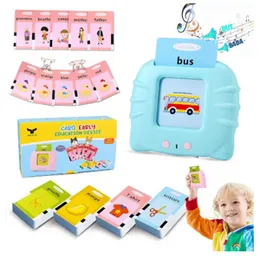 Card Early Education Learning Device - Talking Toy Flash Card for Kids Language 224 Words - Re-Chargeable Education Machine with Sound Effects Words C