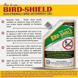 Bird-Shield Bird Repellent for Pigeon Control | Non-Toxic Anti Bird Gel for Bird Control | Bird Deterrent Gel | Eco-Friendly Bird Away Bird Repellent
