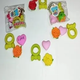 The art bundle fruits vegetable eraser /rubber For kids - Multi color