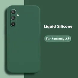Luxury Unique Liquid Silicone Case Back Cover For Samsung Galaxy A34 5G