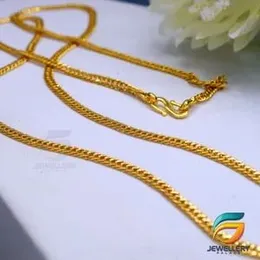 Gold Plated Chain Guaranteed 18/24 inch Chain with Pendant Durable Necklace for Women & Girl.
