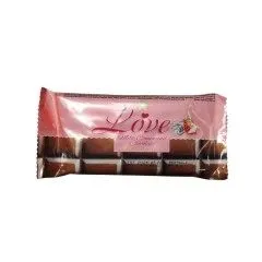 Love Milk Compound Chocolate with Strawberry – 45g | Smooth & Creamy Milk Chocolate Bar