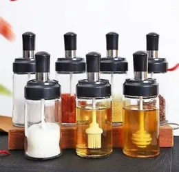 2pcs Spoon Lid Integrated Seasoning Bottle