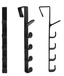 1Pc Creative Home Multifunctional 5-Hook Practical Clothes Hook Door Rear Towel Hook Kitchen Bathroom Manager