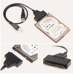 SATA to USB 2.0 2.5" & 3.5" SSD HDD Hard Disk Drive Converter Adapter Cable