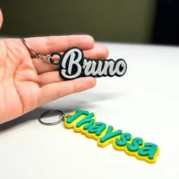 Personalized Acrylic Key Tags: Customized Name Keychain for a Personal Touc.