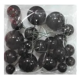 10 PCS Cake Topper Ball Set Glitter Balls Golden Ball Faux Balls Ball Topper