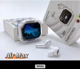 Air Max Transparent Design LCD Full Color Touch Screen Earbuds in Ear Noise Cancelling Wireless Earphones with Music Airpods pro Game Mode