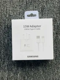 Samsung 15W Adaptive Fast Charging Power Adapter with a USB to Type-C Cable.