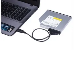 USB Adapter PC 6P+7P 13PIN Cable CD DVD Rom SATA To USB 2.0 Converter Slimline Sata 13 Pin Adapter Drive Cable