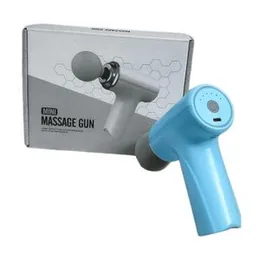 Mini Massage Gun - Deep Tissue Portable 6 Speeds Handheld Muscle Massager with 4 Massage Heads And Type-C Charging for Muscle Pain Relief Recovery