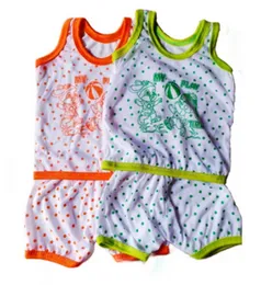 Baby Polka Dot Sleeveless Shorts & T-Shirt Bundle – Pack of 10 Pieces (2 Months to 1 Year)