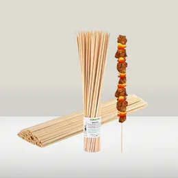 100 Pcs Bamboo BBQ Skewers, 12 Inch, Durable Eco-Friendly Grill Kebab Sticks
