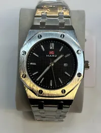 Marz Quartz Calendar Men’s Watch – Water-Resistant Steel Band Cross-Border Luxury Design