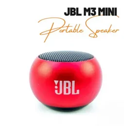 JB Super Bass M3 Colorful Wireless Bluetooth Speaker | Mini Electroplating Round Portable Speaker with Deep Bass and LED Light