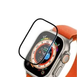 iWatch Ultra 49MM Screen Protector – PMMA Nano Glass | Black Frame | Scratch-Resistant & HD Clarity