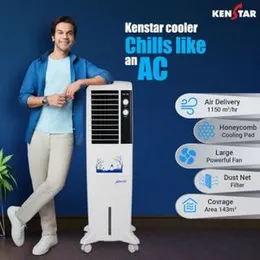 Kenstar Glam 35L Indian Tower Air Cooler for Room Cooling Efficient Cooling for Homes Smart Cooling Solution