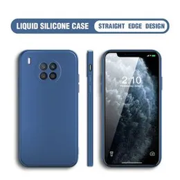 Huawei nova 8i soft matte liquid silicone Case Back Cover for Huawei nova 8i - Blue
