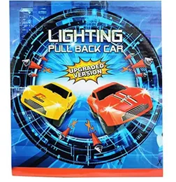Lighting Pull Back Car With Upgraded Version Fun Toys - Create Your Own Racing Set