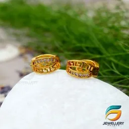 Gold Plated Gypsy Earrings With Two lane Stylish Beautiful for women and Girls Drop Earring.