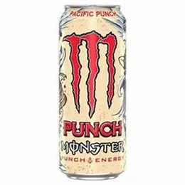 Monster Energy Pacific Punch 500ml Can – Fruit Punch, Energy Drink, High Caffeine, Taurine, B-Vitamins