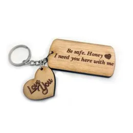 Customized Key Tags New Design with Heart Emblemed Key Tags, Personalized Wooden Key Tags, Key Chain Love Gift.