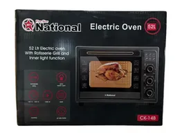 Premium 52 Liter MY National Electric Oven 5-Star Energy Efficient Home Kitchen Appliance, Durable Stainless Steel Multi-Function
