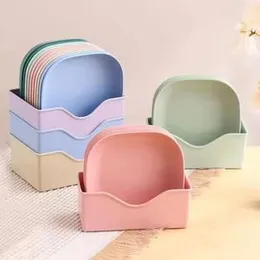 Reusable Dinner Plate, Washable Dessert Plate, Multi-functional Snack Plate with Base, Nut Plate, Tableware Set, Boneless Plate, Kitchen Supplies, Kit