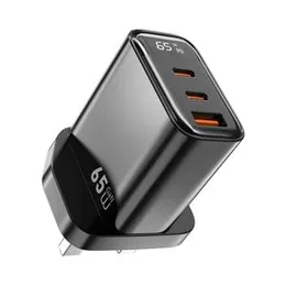 Wiwu WI-G012 Firefly 65w PD Gan Fast Charger Black UK