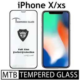 iPhone X / iPhone iPhone Xs Branded MTB High Quality Screen Protector Full Glue 9D MTB tempered Glass for iPhone X / iPhone iPhone Xs