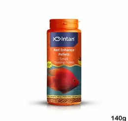 Intan Growel Red Enhance Pellets Small 140g (1.5mm Floating) Highly Nutritious Ornamental Fish Food for Parrot Fish & Other Red-Coloured Fish