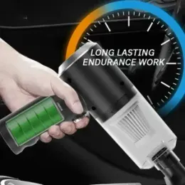 Efficient Cordless USB 3 in 1 Car Vacuum Cleaner with Portable Charging Function - Popular and Convenient Air Dust Collector