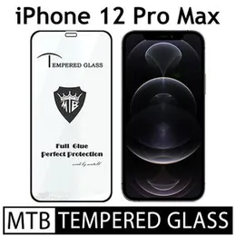 iPhone 12 Pro Max Branded MTB High Quality Screen Protector Full Glue 9D MTB tempered Glass for iPhone 12 Pro Max