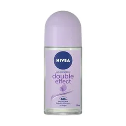 NIVEA Double Effect Deodorant Roll-On – 50ml | Long-Lasting Protection & Smooth Underarms