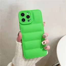 IPhone 13 Pro Max Luxury Bubble Phone Case Soft Silicone Shockproof Candy Cover For Iphone 13 Pro Max - Light Green