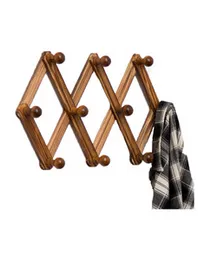 Wooden Wall Cloth Hanger, Number Of Hooks: 10