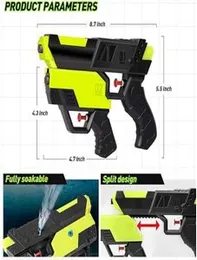 Manual Water Guns, 2 in 1 Squirt Guns, Powerful Water Pool Party Gun Toys for Kids Ages 12+, Green Space