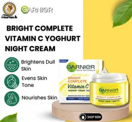 Garnier Skin Naturals Bright Complete Vitamin C Yoghurt Night Cream