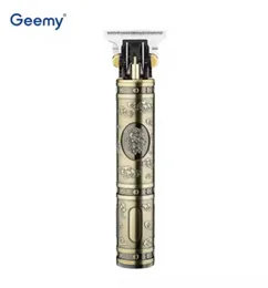 Geemy GM-876 Zero Adjustable Professional Rechargeable Hair Trimmer – Cordless Metal Hair Clipper for Barber Use