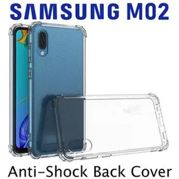 Luxury Shockproof Thickballoon Transparent Back Cover for Samsung M02